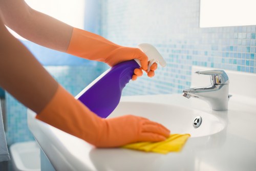 Professional oven cleaning service in a Pimlico kitchen