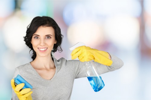 Move-out cleaning team preparing a furnished Pimlico property