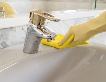 Local cleaning technician inspecting a pet accident in a Pimlico flat